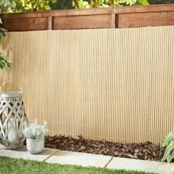 Artificial Bamboo Screening 4 X 1m - Natural