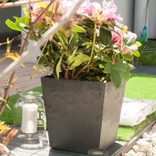 B&M Sonata Planter 33cm - Pewter - Image 2