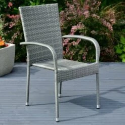 Sorrento Rattan Effect Stacking Chair