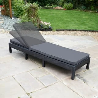 Bali Multi Position Lounger - Black - Image 2