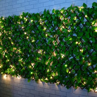 Bloom Solar Powered Expanding Artificial Leaf Trellis 200 X 100cm