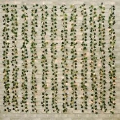 Solar Powered Artificial Ivy Leaf Curtain 180 X 180cm