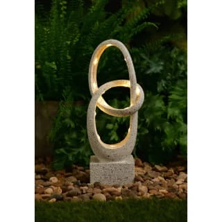 B&M Solar Sculpture With Micro LED - Light Grey - Image 2