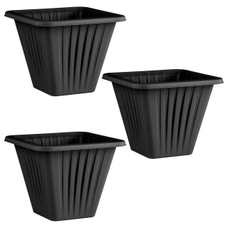 Square Planter 3pk - Black - Image 3