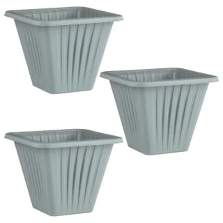 Square Planter 3pk - Grey - Image 3